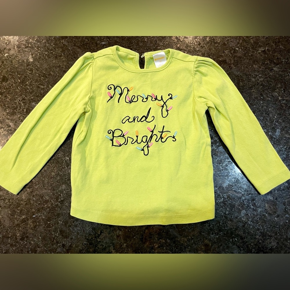 Gymboree “Merry and Bright” long sleeve shirt - 2T